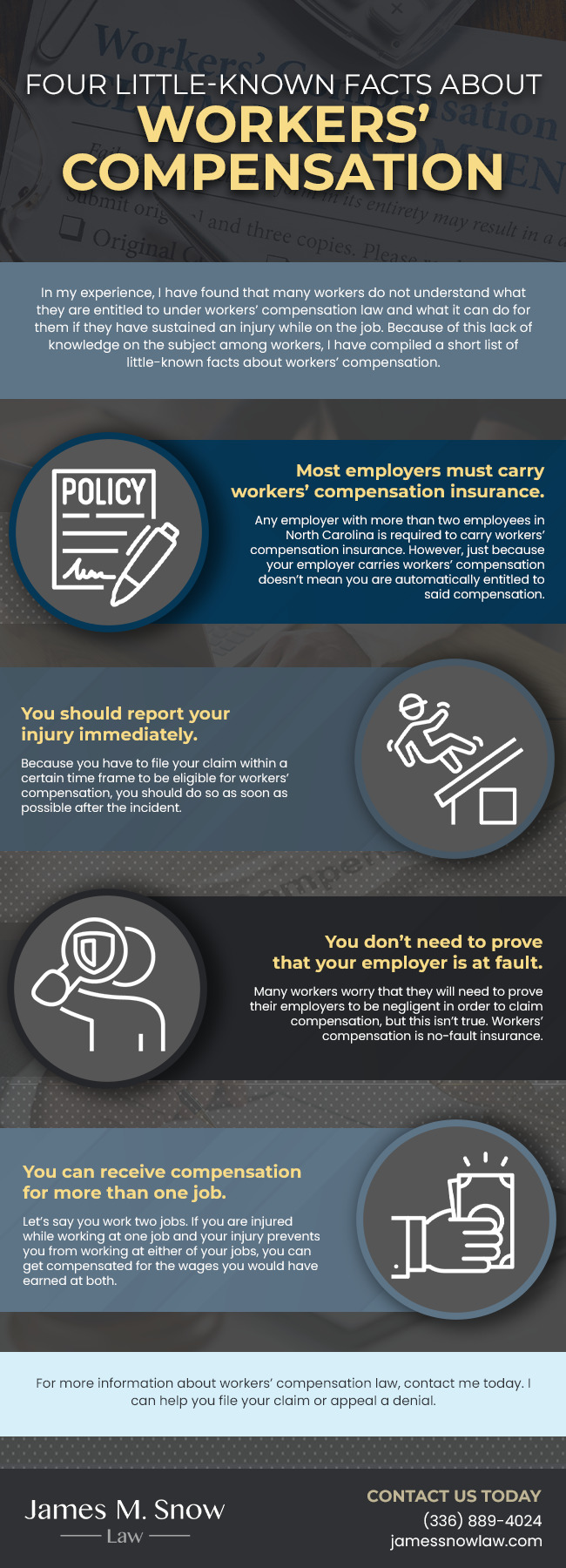 Four Little-Known Facts About Workers' Compensation [infographic]