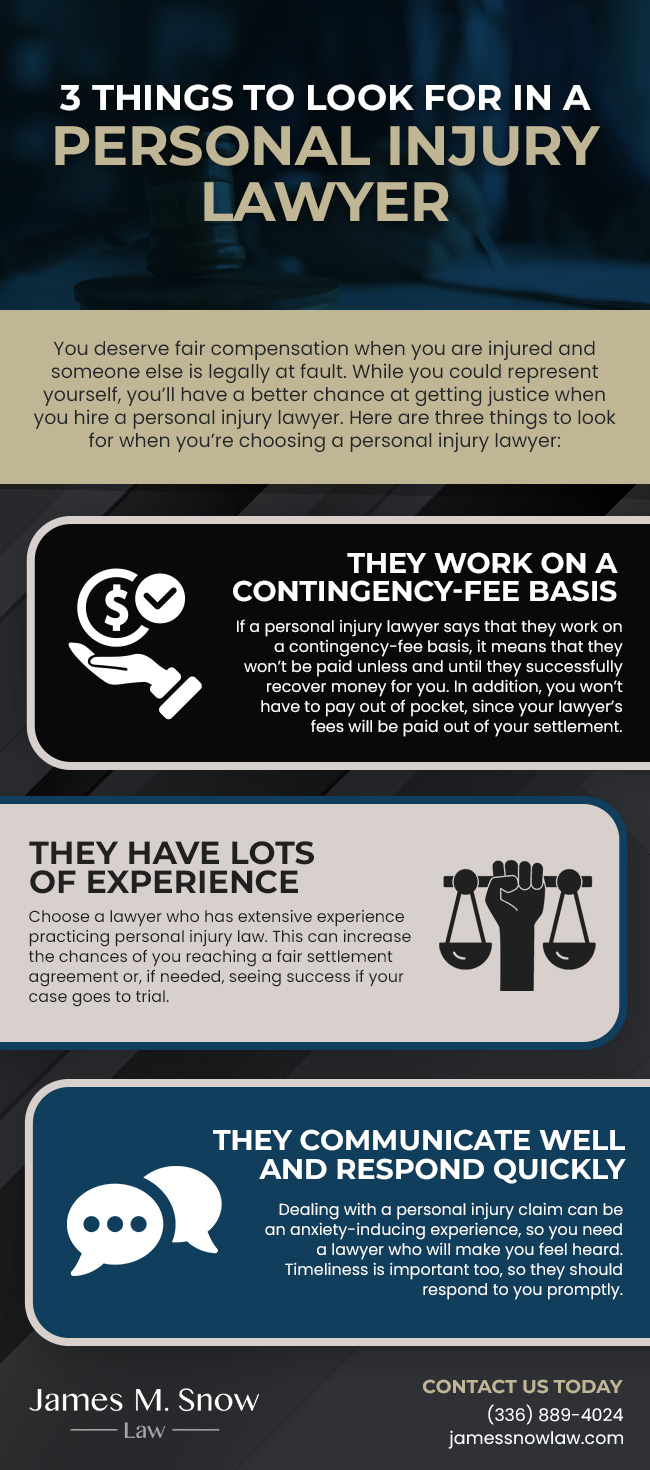 Three Things to Look for in a Personal Injury Lawyer [infographic]